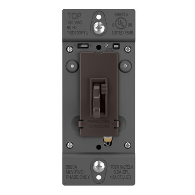 Trademaster 700W Tru Universal Toggle Slide Single Pole/3-Way Dimmer
