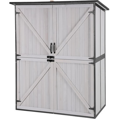 Solid Wood Garage Storage Cabinet