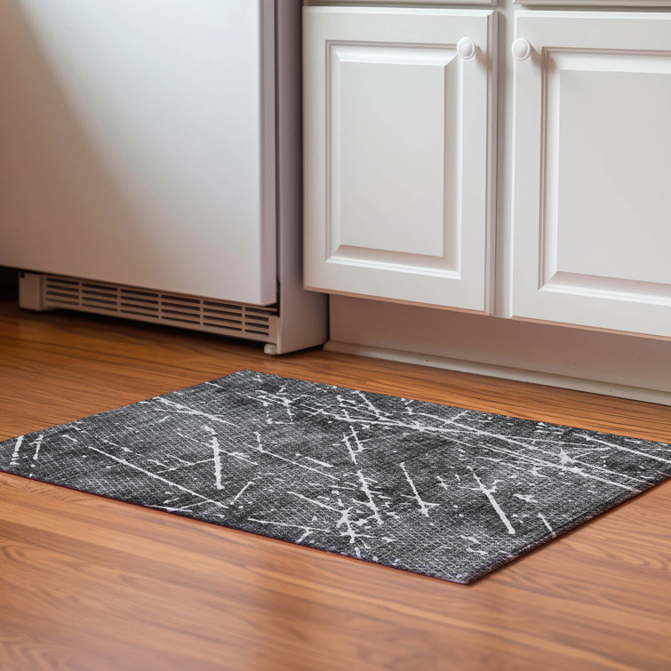 Premium Machine Washable Cerrito Charcoal Rug