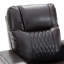 Fauteuil inclinable Power Motion avec port de charge USB et rangement à bras cachés, 2 porte-gobelets pratiques et plateau pivotant à 360 °, noir-1266997139