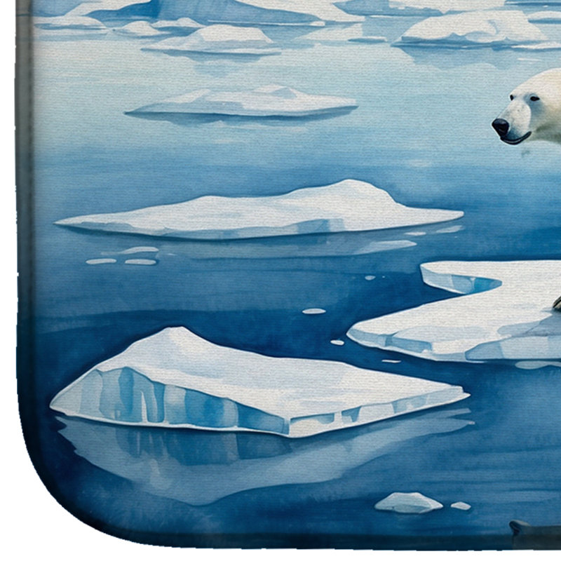 Tapis de séchage pour ours polaire sur la glace