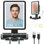 Fogless Shower Mirror for Shaving and Makeup, LED Heated, Digital Clock