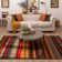 Vogel Synthetic Striped Indoor Rug