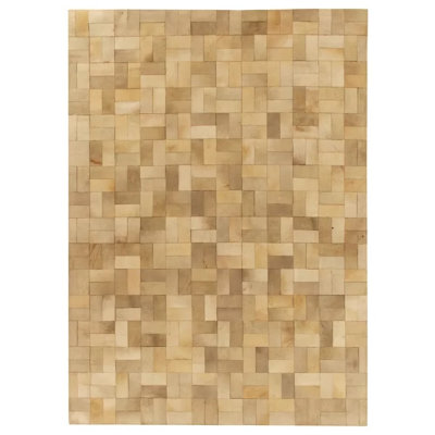 Natural Hide Cowhide Geometric Indoor Rug