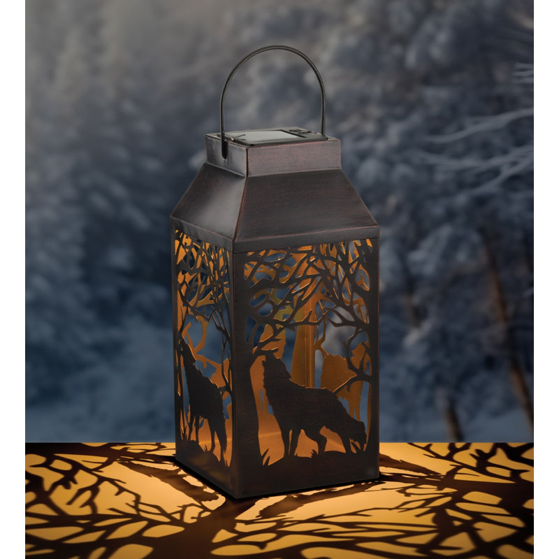 15.5'' Solar Powered Integrated LED Camping Lantern