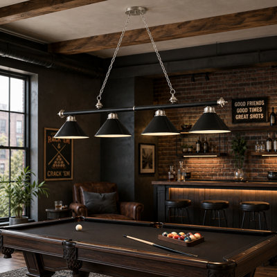 Luminaire suspendu pour table de billard Bowdon