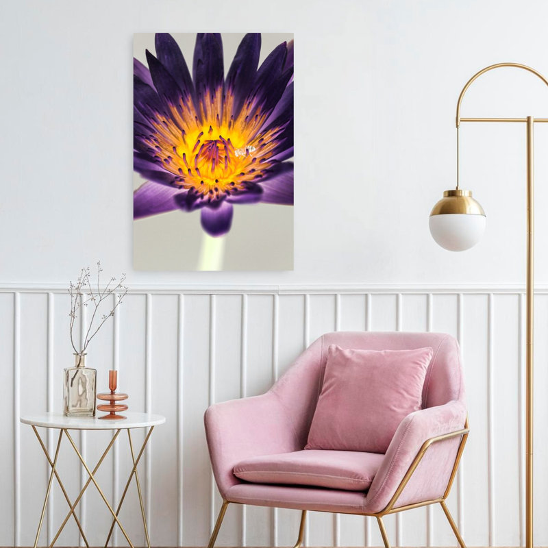 Art contemporain coloré, fleur de lys, art contemporain, H 24 po x l 16 po