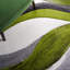 Tapis intérieur en polypropylène tissé à la machine à motif abstrait Dubach gris / vert / blanc-250790141