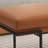 Orange Upholstered Bench
