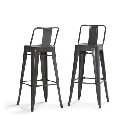 Tabouret 30 "en métal (ensemble de 2)