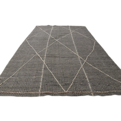 Tapis noir et blanc Outen