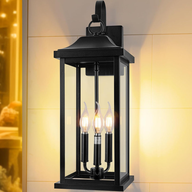 Très grand support de lampe murale d'extérieur