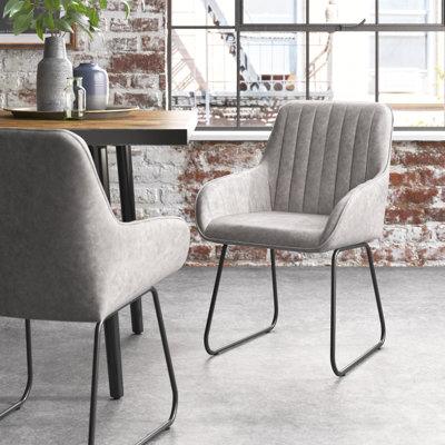 Braiden Upholstered Dining Chairs With Arm