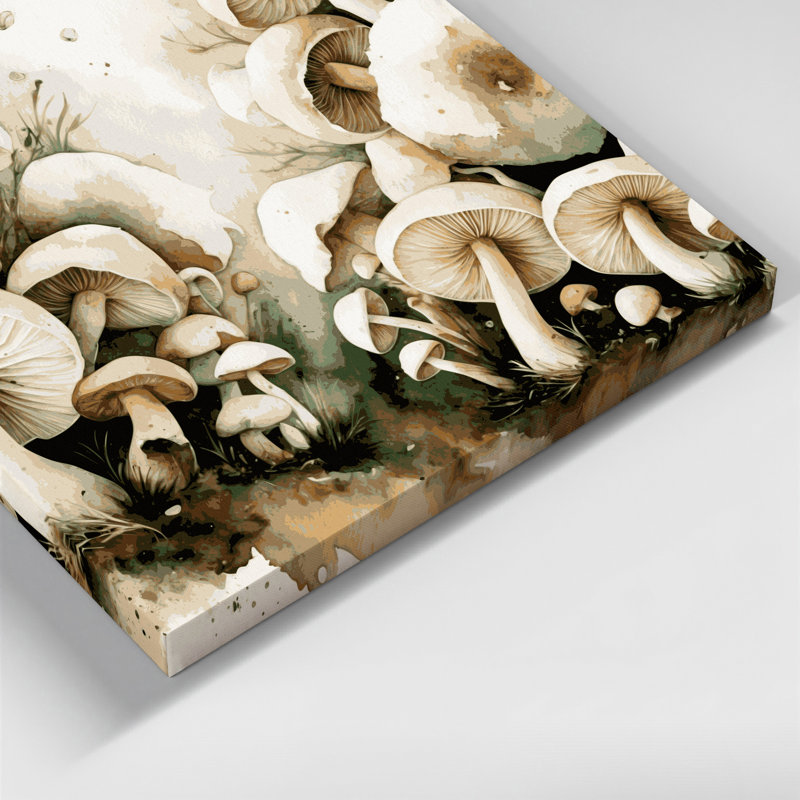 Art mural sur toile beige, H 16 po x l 16 po