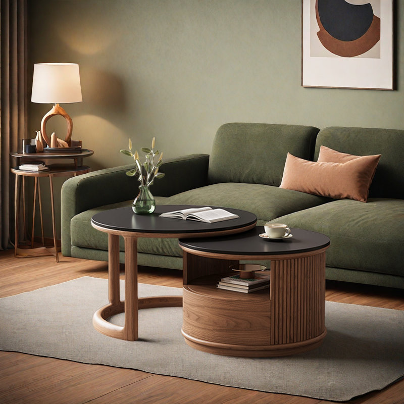 Table basse Modern Modern, Noir, Brun