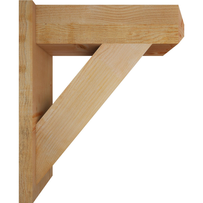 Artisan traditionnel en bois rustique, P 26 po x H 30 po, Sapin Douglas de 8 po (sciage brut)