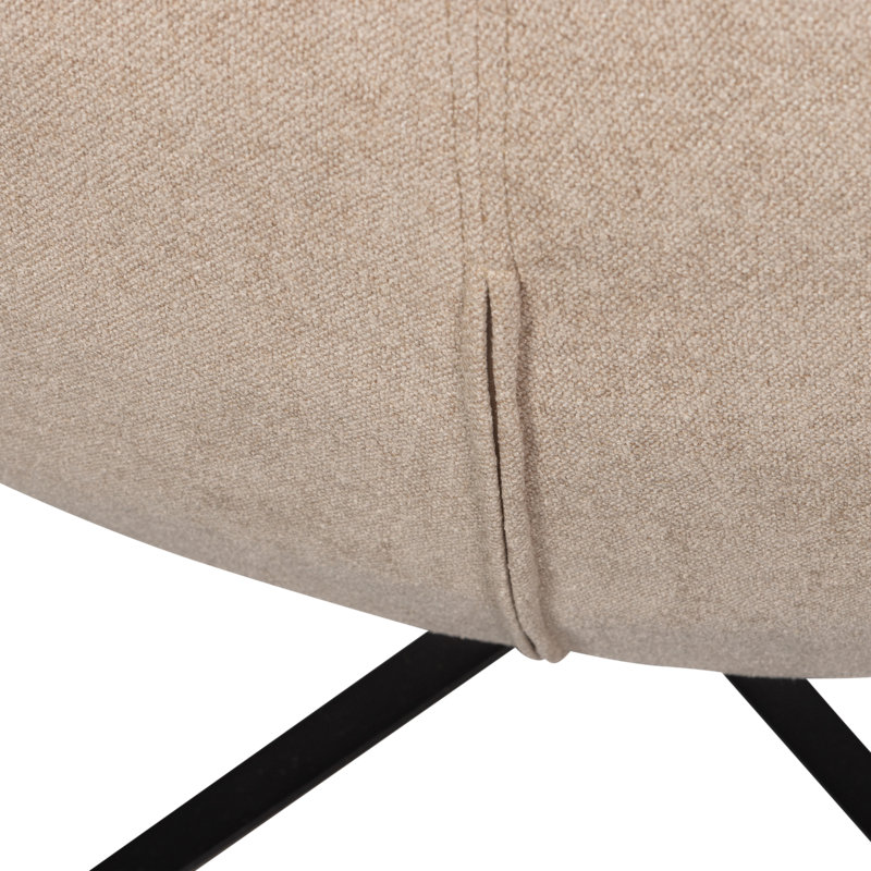 Maudi Upholstered Swivel Accent Chair, Beige