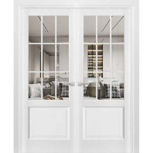 Portes françaises en verre transparent Felicia