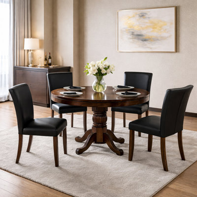 Table de poker 48 po en ardoise avec ensemble de chaise de salle à manger et table à langer de la salle de jeux RAM