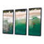 Vagues vertes vue aérienne I - plage, art mural-570047422-570047423