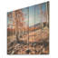 Tremble jaune, forêt, majestueux II - paysage sur bois-831520280