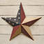 Décoration murale étoile en toile de jute Americana