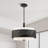 Bevil 4 - Light Dimmable Drum Chandelier