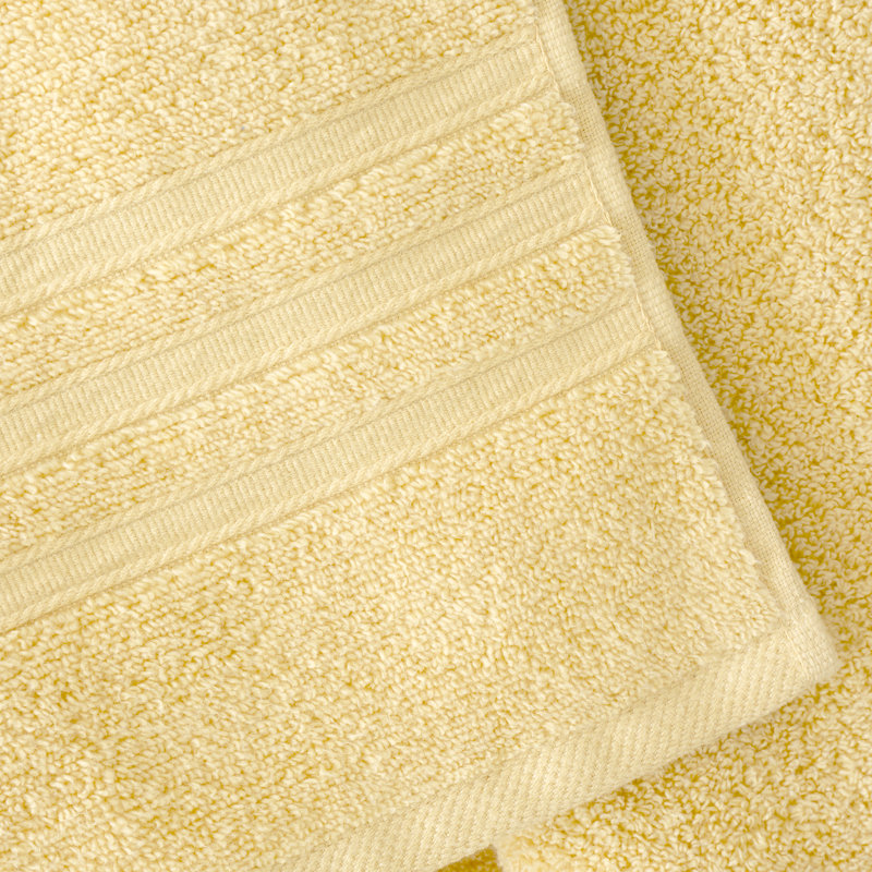 Zero Twist Cotton Bath Sheet Pair, Yellow