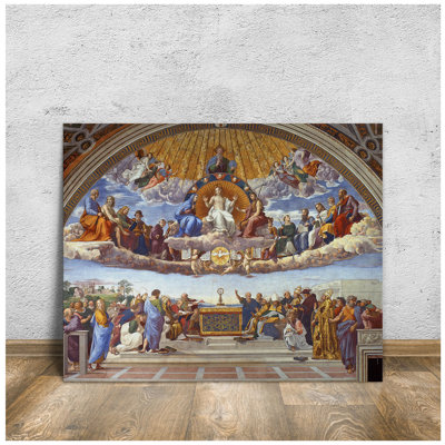 «Disuttation of the Saint» par Raphael, reproduction d'art sur toile, impression sur toile