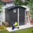 Metal Outdoor Storage Shed 6FT X 4FT, Steel Utility Tool Shed Storage House , Metal Sheds Outdoor Storage For Backyard Garden Patio Lawn, Black