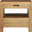 Table de chevet en noyer avec deux tiroirs, colonnes arrondies et tiroir doublé, idéale pour le rangement dans la chambre à coucher, étagère de chevet ouverte à 2 tiroirs de style Mid-Century, placage de bois de feutre brun foncé, décor