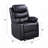 Black Synthetic Leather Power Motion Recliner Chair