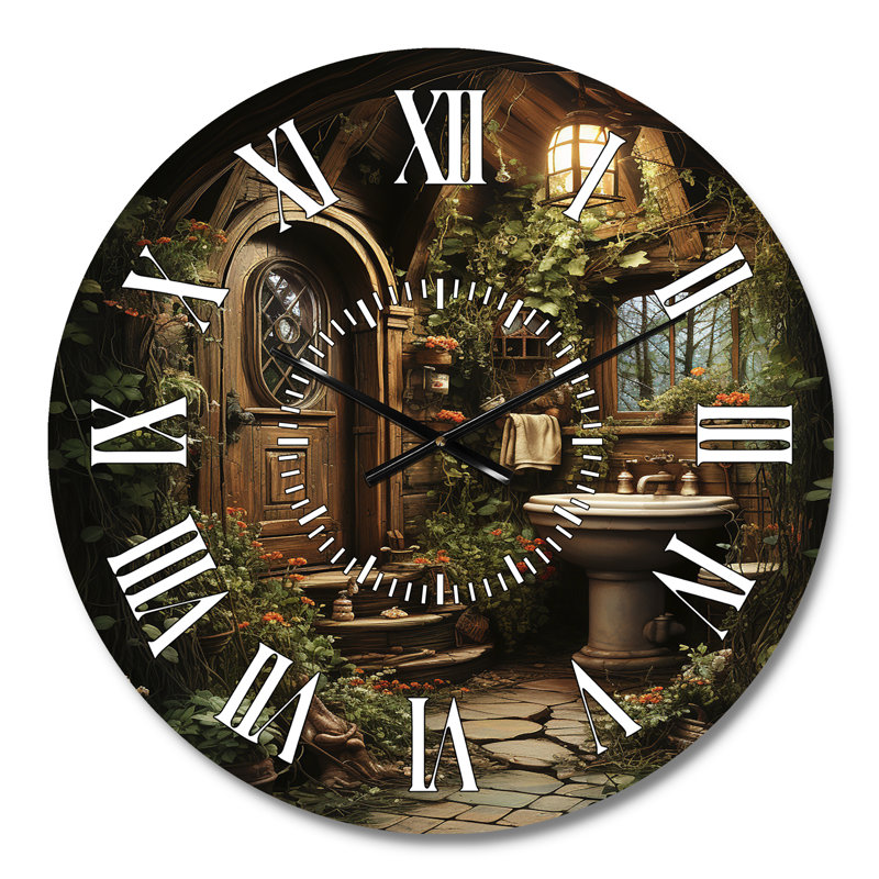 Horloge murale pour salle de bain, Médium