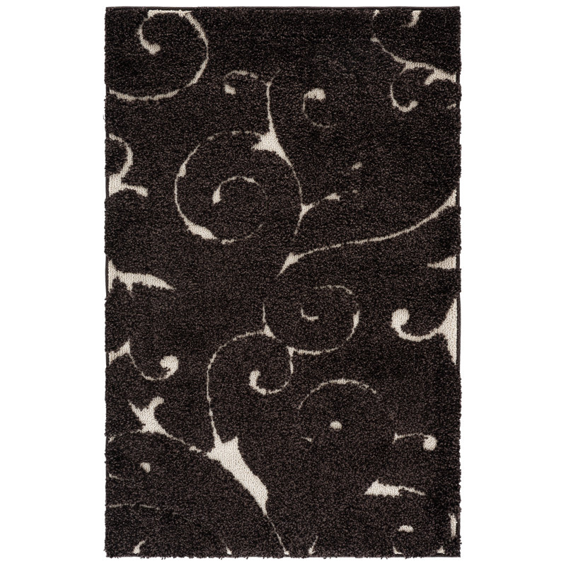 Tapis d'intérieur à motif floral à poils longs Florida, Rectangle 3 pi 3 po x 5 pi 3 po