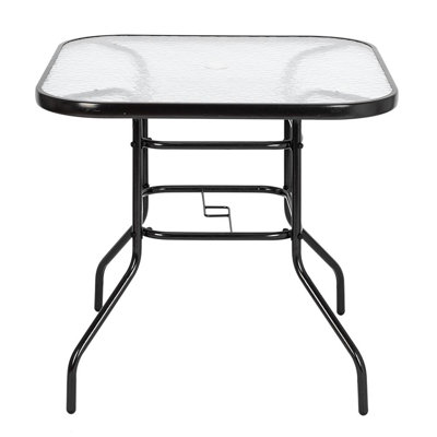 Hermínio Square Metal Outdoor Dining Table , 31.5'' in. W 31.5'' in. D