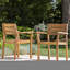 Ensemble de 2 chaises de salle à manger en bois-2087612029