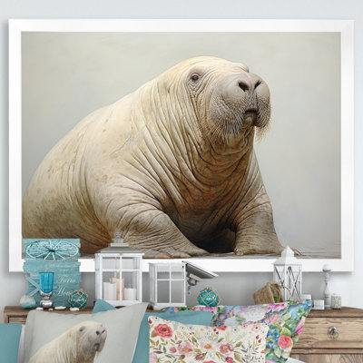Lazy Walrus Habitat V - Art mural sur toile Morse
