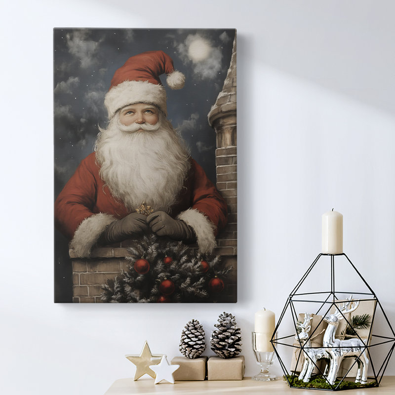 Art des Fêtes de Noël - Toile tendue avec châssis - Série 2-ICI, H 27 po x l 18 po
