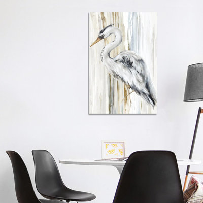 River Heron II - Giclée sur toile tendue avec châssis