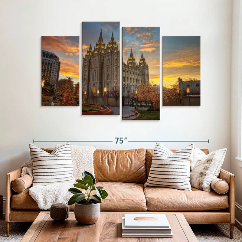 Adella Temple Square, 42" H x 68" W