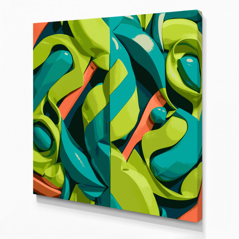 Art abstrait sur toile 46 formes abstraites brunes, H 12 po x l 12 po