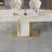 Modern Rectangular Rock Slab Dining Table Sets-102438009