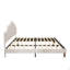 Lit plateforme tapissier très grand avec tête de lit ajustable, rembourrage en tissu de lin-26098129