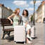 Ensembles de valises rigides 6 pièces avec 2 sacs, valise de transport avec poignée et roues pivotantes doubles verrouillables par mot de passe, bagages légers de 16 po + 20 po + 24 po + 28 po-124273927