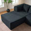 Canapé modulaire de 106 po, canapé modulaire en L en forme de L avec assise profonde, canapé moderne en velours sans os avec méridienne mobile et 5 coussins, canapé compressé pour le salon, aucun assemblage requis-1698065546