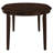 Cappuccino Oval Dining Table with Leaf Extension