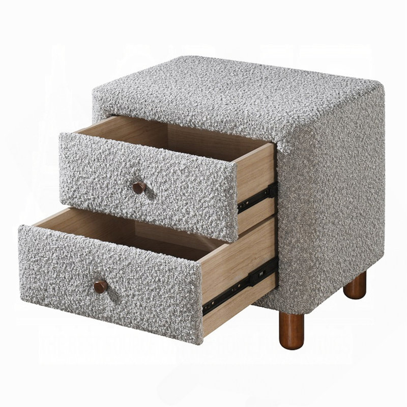 Mobilier de chambre à coucher classique avec deux tiroirs et table de chevet à deux tiroirs