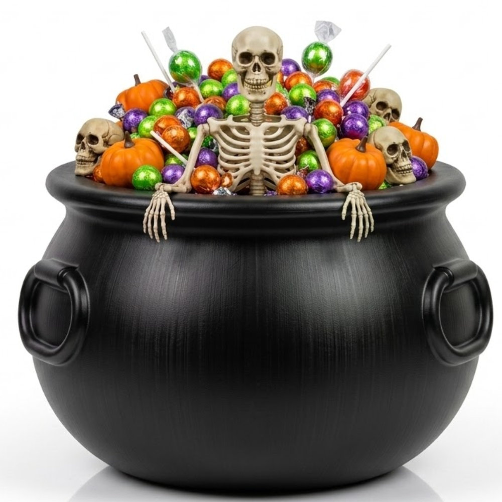 The Holiday Aisle® PMU Halloween Cauldron Plastic Bucket, Halloween Party Favors & Supplies Pkg/1 & Reviews | Wayfair