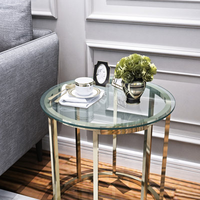 20" Inch Round Clear Tempered Glass Table Top, 1/4" Thick, With Edge, To Wear, Heat, Corrosion, Impact, For Different Tables Clear, Glossy And Long-Lasting Surface, Wear-, Heat-, , Multiple
