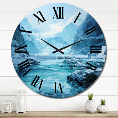 Horloge murale en métal Belynda